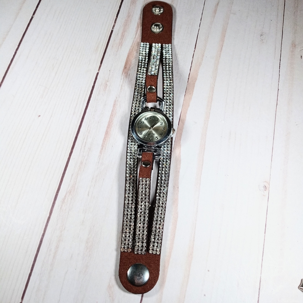 Multi-Strand Rhinestone Watch - Picture 3 of 7